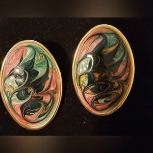 Vintage fashion pierced earrings